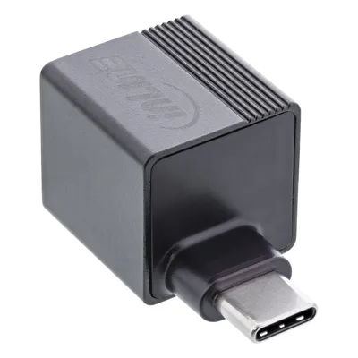 Produktbild von InLine® USB 3.2 zu 1Gb/s Netzwerkadapter, USB-C zu RJ45