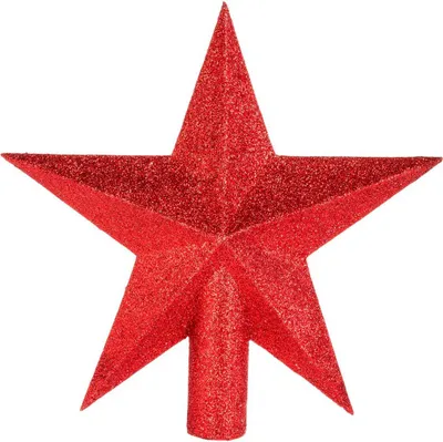 Produktbild von Stern glitter-zimt 22cm rot - Feeric Lights & Christmas
