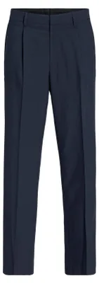 Immagine prodotto di Jack&Jones, pantaloni da uomo modello JPRBUSHWICK Harry, taglio rilassato, colore blu scuro/vestibilità: regolare