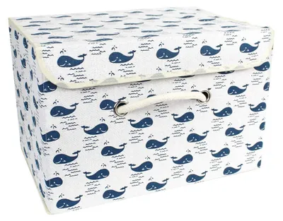 Produktbild von Omgoods – Set aus zusammenklappbaren Aufbewahrungsboxen mit Griffen und Deckel