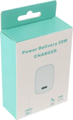 Zdjęcie produktu dla Szybka ładowarka USB-C maks. 20 W, 5 V, 9 V lub 12 V, biała