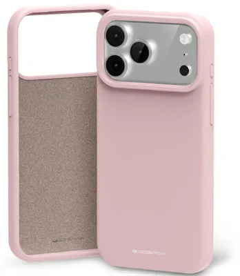 Zdjęcie produktu dla Etui Mercury Silicone do iPhone 17 Pro Max różowo-piaskowy