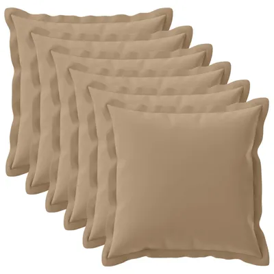 Produktbild von vidaXL Kissenbezug 6 stk. HOUTEN Taupe 70 x 70 cm Polyester