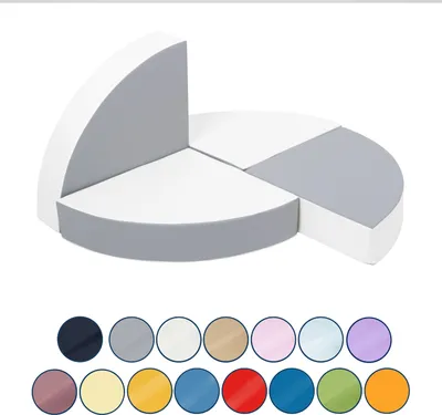 Image de Jeu de cercle de 4 grands blocs de mousse (couleurs : jaune, vert, bleu marine, rouge)