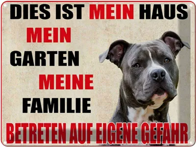 Produktbild von vianmo Blechschild 30x40 cm Hund dies ist mein Haus Garten