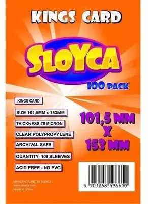 Zdjęcie produktu dla Koszulki Kings Card 101,5x153mm (100szt) SLOYCA
