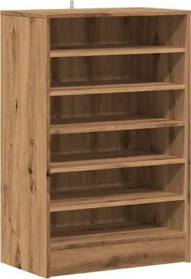 Obrázek produktu pro vidaXL Botník Artisan dub 60x35x92 cm Materiál na bázi dřeva