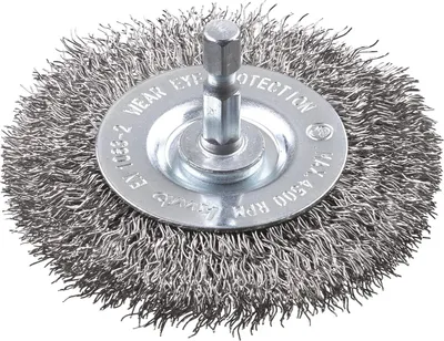 Obrázek produktu pro kwb 609830, Drátěný kotouč, 6 mm, 7,5 cm, 0,3 mm, Kov, Nerezová ocel, Kámen, Dřevo