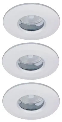 Produktbild von Paulmann Premium Einbauleuchten Set LED starr IP65 3x4W 230/12V GU5,3 51mm Weiß/Metall