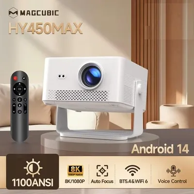 Produktbild von Magcubic HY450MAX Beamer Full HD 1080P 1100 ANSI Autofokus WiFi 6 Android 14