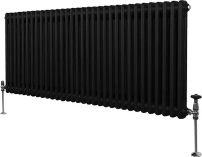 Obrázok produktu pre Tradičný 2-stĺpový radiátor - 600 x 1462 mm - čierny