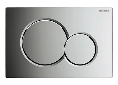 Produktbild von Geberit Betätigungsplatte Sigma 01, 115770215, Revisionsplatte für 2-Mengen-Spültechnik, 246 x 164 x 13 mm, Chrom, 21241 0
