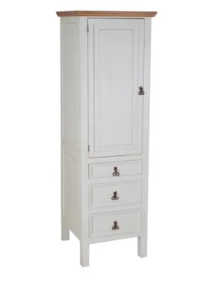 Produktbild von MiaMöbel Küchenmodul Mexico Möbel 63x200x65 cm Landhausstil Massivholz Pinie Weiß