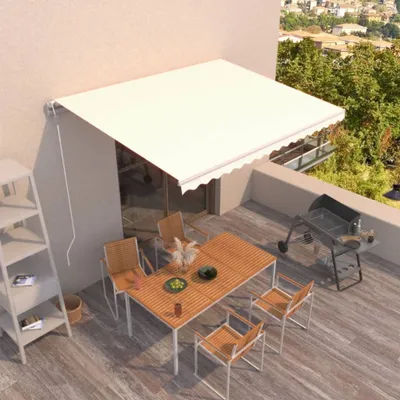 Obrázek produktu pro Markýza The Living Store Automatic Retractable 450x350 cm Cream