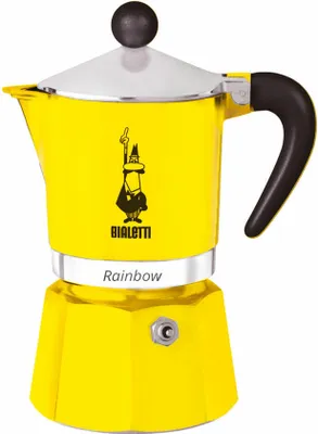 Produktbild von Bialetti Rainbow, 0,06 l, Aluminium, Thermoplast, Gelb, 140 mm, 6,2 cm