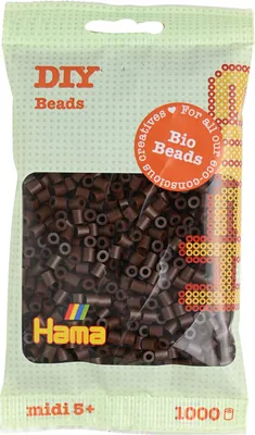 Image de Hama Perles à repasser 190-12 Hama Perles à repassermidi, marron, en sachet