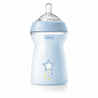 Image de Chicco Naturalfeeling Blue Biberon Fast Flow 330ml 6m