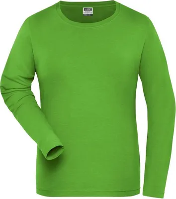 Produktbild von Langarm Shirt aus weichem Elastic-Single-Jersey lime-green, Gr. XXL
