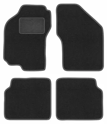 Image de Tapis de sol en moquette pour Fiat Bravo 1995-2001 (à hayon) – jeu 4 pièces, gris graphite, sur mesure – Wielganizator LUX