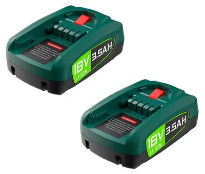 Zdjęcie produktu dla Akumulatory zamienne, pojemność 3800/5000 mAh, kompatybilne z modelami PBA, PSB, PSR, 2 sztuki o pojemności 3500 mAh, 18V