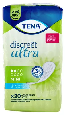 Immagine prodotto di Assorbenti discreti per l'incontinenza, per donna, confezione da 20 pezzi