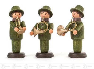 Produktbild von Miniatur Jägertrio  Höhe ca 5,5 cm NEU