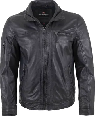 Produktbild von Redpoint - Herren Lederjacke Neuseeländisches Lammnappa navy/anthra : 52