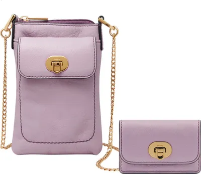 Produktbild von FOSSIL Leder Handytasche Umhängetasche Harper Phone Bag Lavender flieder