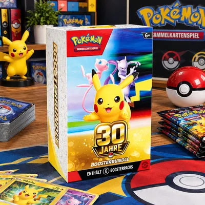 Produktbild von Pokémon TCG:  30 Jahre Jubiläum - Boosterbundle - DE