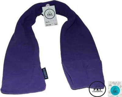 Produktbild von Kinder- und Erwachsenenschal - Mikro-Fleece Schlauchtuch - Leuchtendes Lila - 85 x 12 cm - Wärmender Winterbegleiter mit praktischem Durchziehschlitz