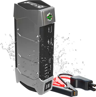Obrázek produktu pro Jump Starter Powerbank Booster pro nastartování auta Extralink Jump Max 7 10000 mAh Svítilna Kompas Kladivo pro dieselová vozidla Dva USB porty 400A 1