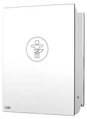 Produktbild von Klappbarer Wickeltisch KAWAHPL Elegant Design White zur Wandmontage mit Regalboden von Timkid