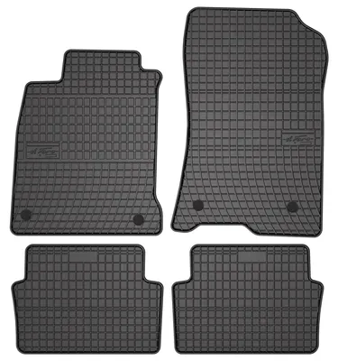Obrázok produktu pre Gumové autorohože na mieru pre: Renault Laguna III (2007-2015, liftback, kombi) černé, sada 4 ks, s úchyty