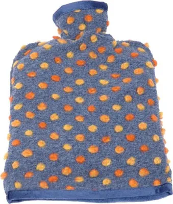 Produktbild von Wärmflaschenbezug Wolle Noppen blau 20/30 cm Linke
