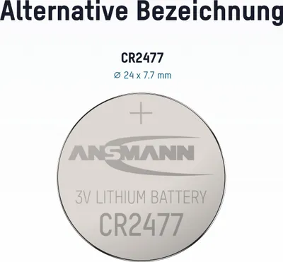 Produktbild von ANSMANN Lithium Knopfzelle CR2477
