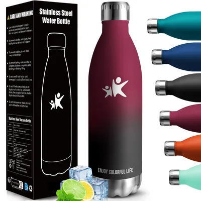 Thermosflasche 1000 ml, Edelstahl 18/8, vakuumisoliert, auslaufsicher