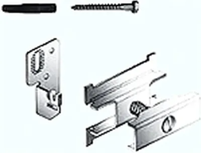 Productafbeelding van Vogel & Noot Aansluitset VN 1 (set van 4), RAL9016, 4 radiatorhouders en 1 hoekconsole, voor buizen van 32/42 mm, 1 stuk.