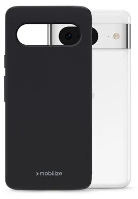 Produktbild von Mobilize Rubber Gelly Handyhülle für Google Pixel 8 Hülle Flexibles TPU Backcover - Matt Black