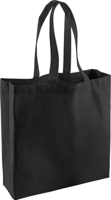 Image de Westford Mill Fairtrade Sac à provisions en coton RW4919 (taille unique) (Noir)