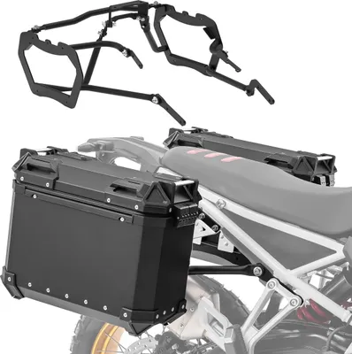 Immagine prodotto di Set valigia in alluminio + portavaligie per BMW F 900 GS 24-25 alluminio