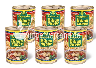 Produktbild von SPARPAKET Original Indonesia Bihunsuppe 390ml (6 Dosen)