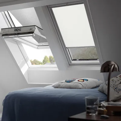Produktbild von VELUX Verdunkelungsrollo uni beige manuell DKU 104 1085