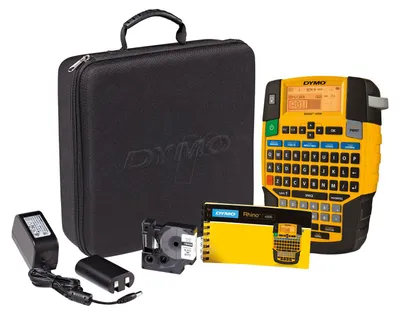 Obrázek produktu pro DYMO RHINO 4200, QWERTZ, Tepelný přenos, Černá, Žlutá