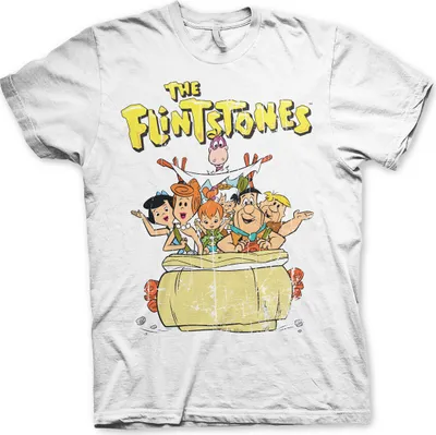 Produktbild von The Flintstones T-Shirt - Medium - White