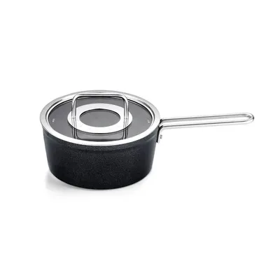 Produktbild von Fissler Adamant / Aluminium-Stielkasserolle (Ø 18 cm, 2 Liter) beschichtet, mit Glas-Deckel, antihaftend - Induktion