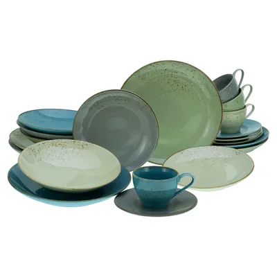 Obrázok produktu pre CreaTable, 19924, Nature Collection Farebná, kombinovaná sada 20 dielov, kamenina