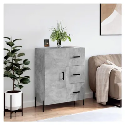 Produktbild von Sideboard in Betongrau, 69,5 x 34 x 90 cm, Holzwerkstoff