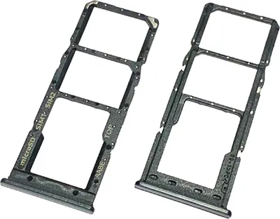 Produktbild von Samsung Galaxy A12 (SM-A125F) Sim Karten Halter EinschubTray Slot Halterung Card Holder Schwarz GH98-46124A