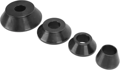 Productafbeelding van Wielbalancer Kegelset - Asbalancer Kegels - Banden Balanceren - 4 Delige Set - 36 Mm As - Zwart