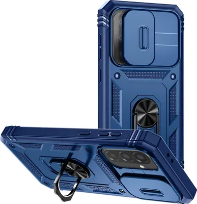 Produktbild von Avizar, Hülle für Samsung Galaxy A56 Magnetring mit Kameraschutz, Blau